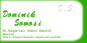 dominik somosi business card